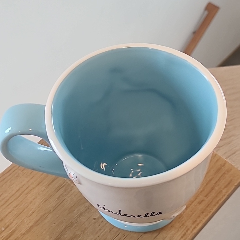 Cinderella Themed Blue and Cream Mug - Picture 3 of 4